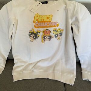 P/C PowerPuff Girls Crewneck - White